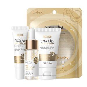 3 Pcs LAIKOU SNAIL Revitalizing Skin Care Set - NWT